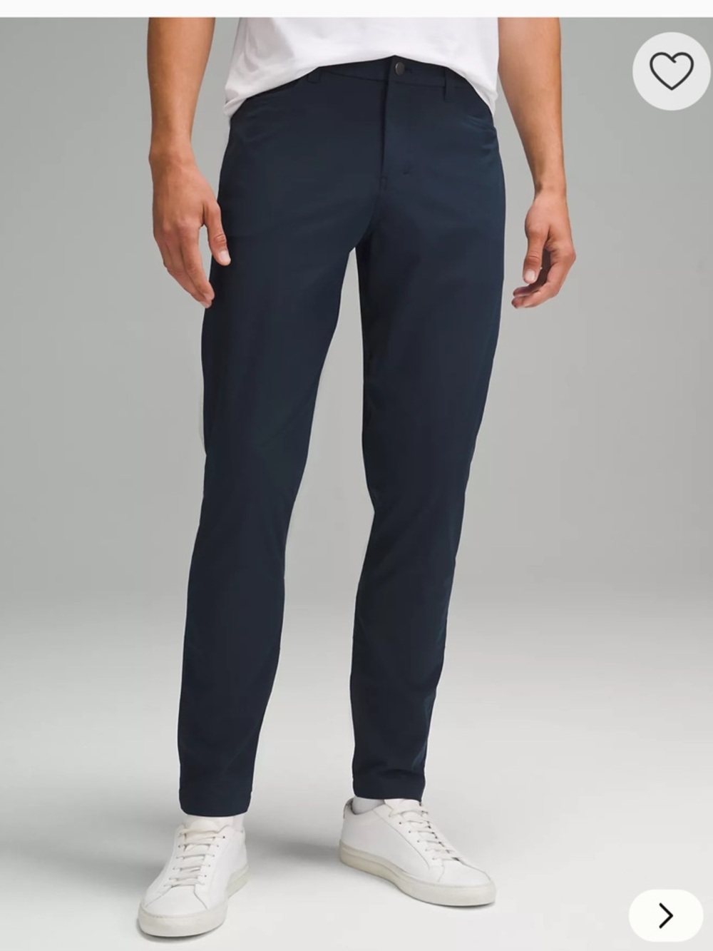 Lululemon Men’s ABC Slim Fit 5 Pocket Pants 34x32 Navy Performance Warpstreme